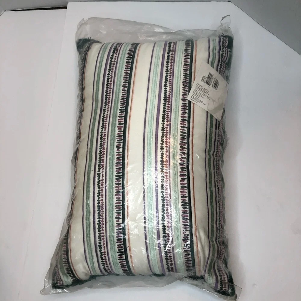Style & Co Blossom Branch Decorative stripe Pillow